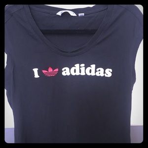 Women’s adidas black t shirt xl